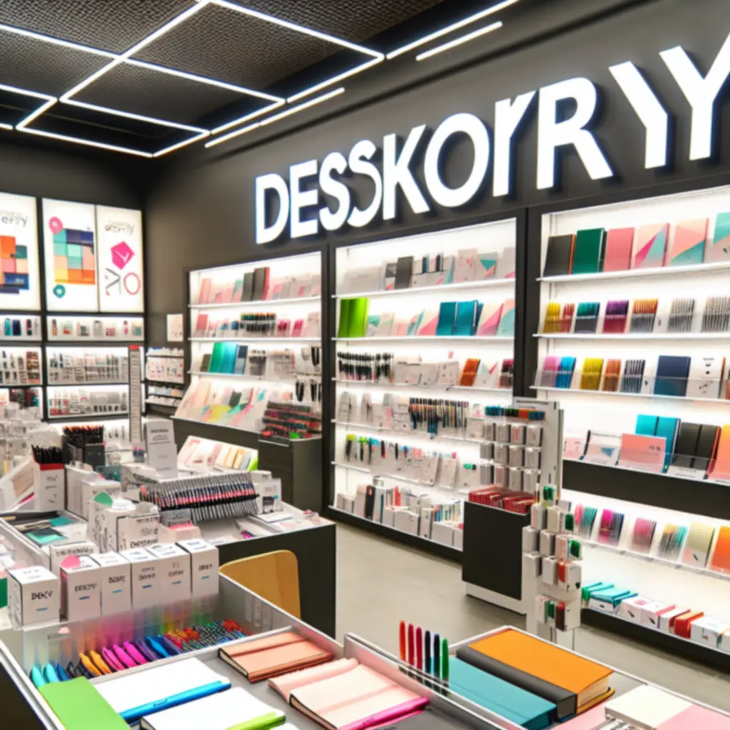 Office supplies store interior