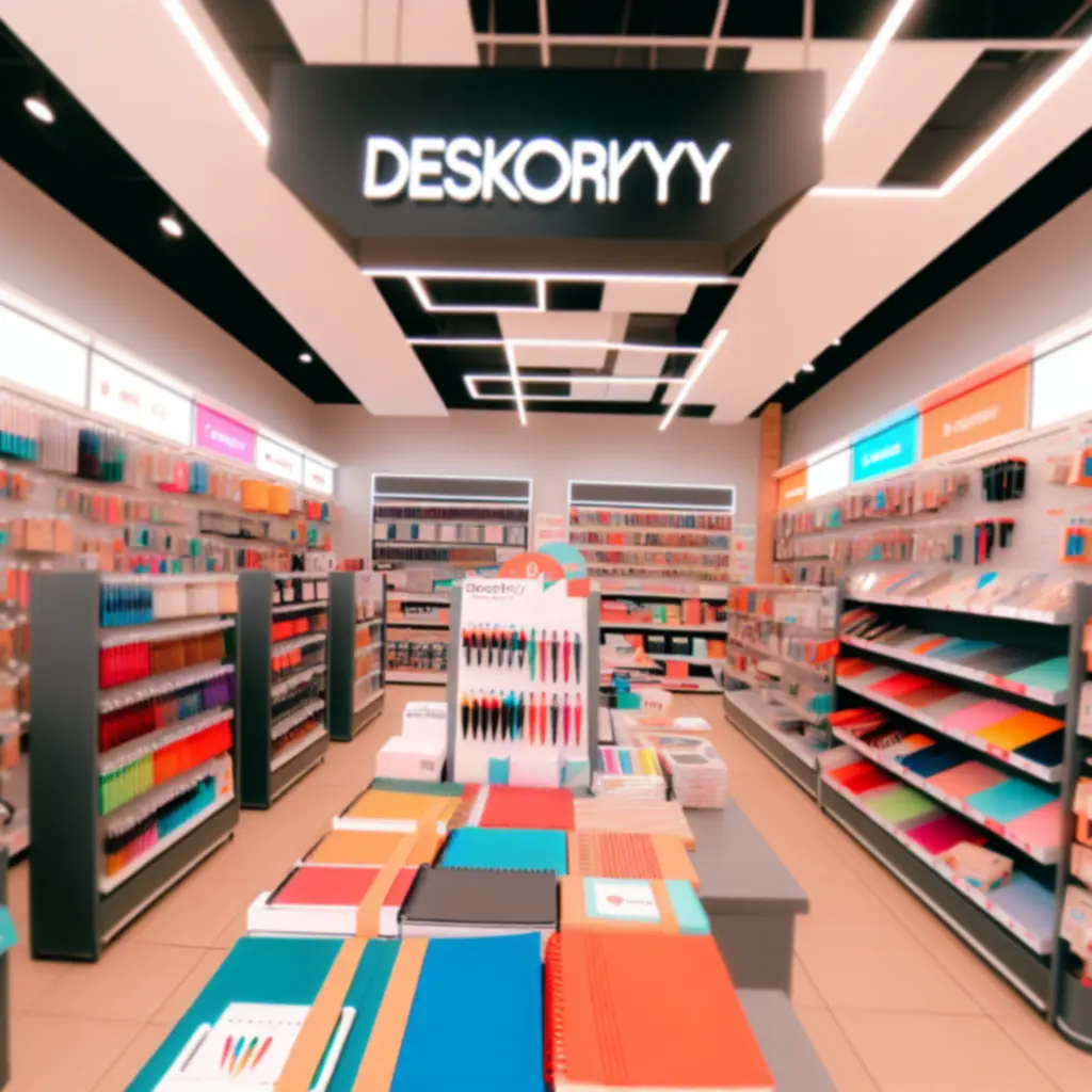 Stationery store interior display